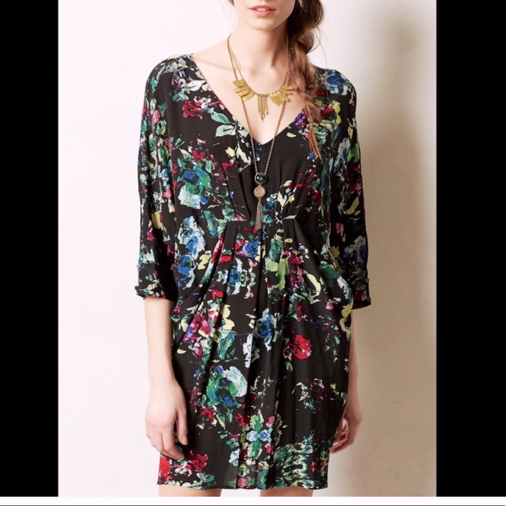 Anthropologie Maeve Petal Palette Tunic Dress